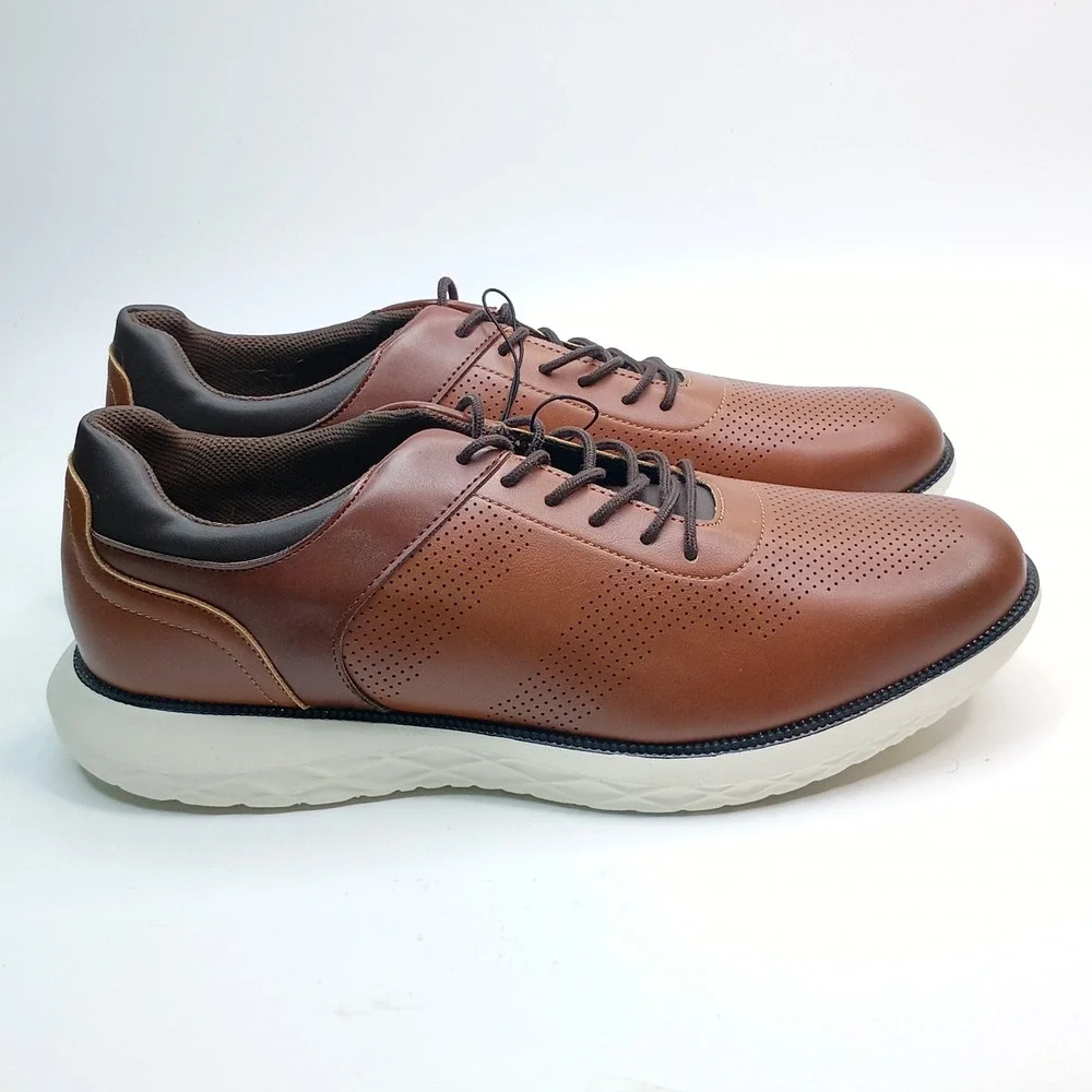 Perry Ellis Portfolio Casual Men Size 13‎ Brown Ultra Foam 1904710